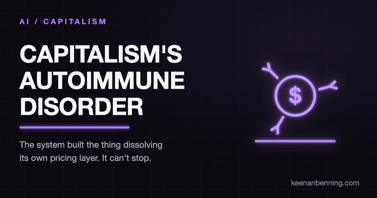 Capitalism's Autoimmune Disorder