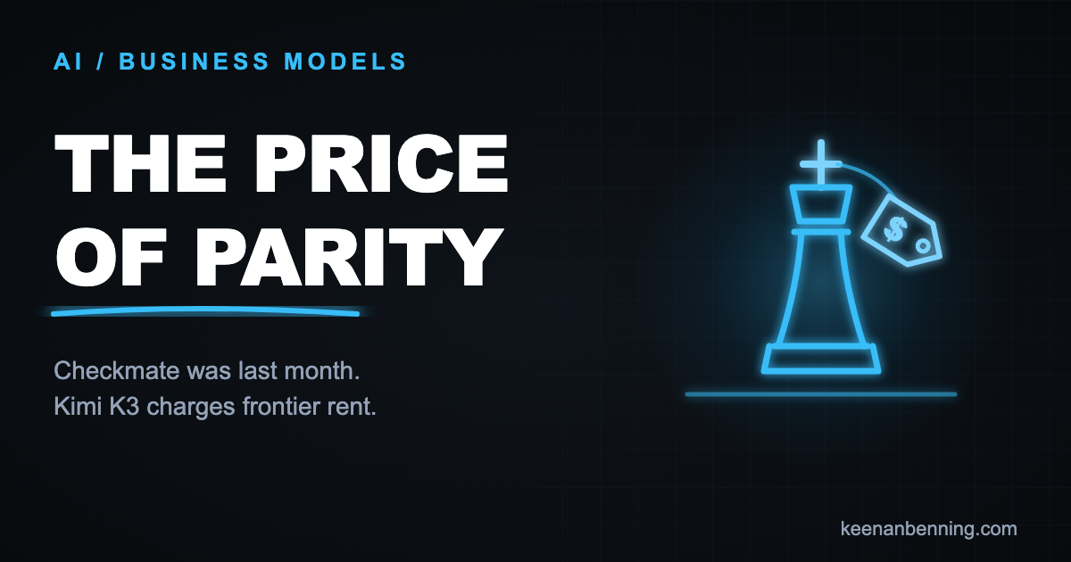 "Checkmate Was Last Month: Kimi K3 and the Price of Parity"